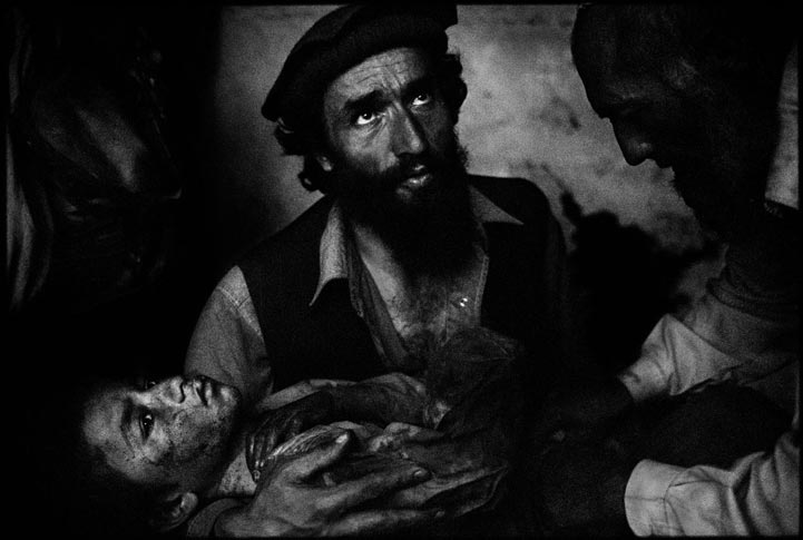 Kunar province, Afghanistan. Survivors of a US airstrike.