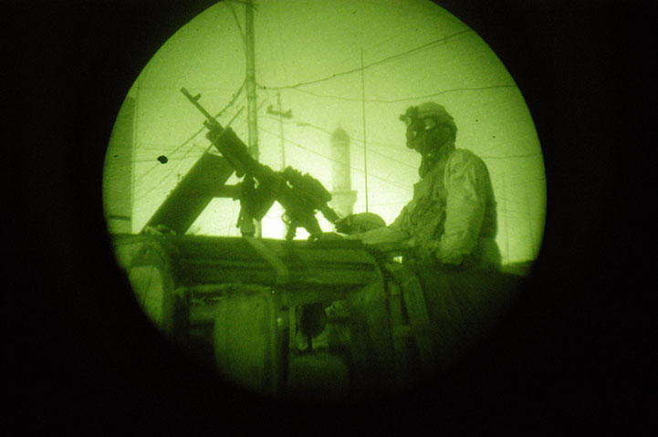 Night raid. Fallujah, Iraq 2003.